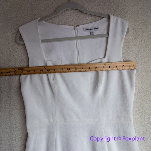 New! Dress the Population Monroe Side Slit sweetheart Gown White Bridal, size L - Picture 5 of 16